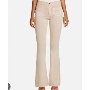 Hudson Taylor beige high rise flare jeans size 28